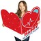 Big Dot of Happiness Happy Heartiversary - CHD Awareness Giant Greeting Card - Big Shaped Jumborific Card